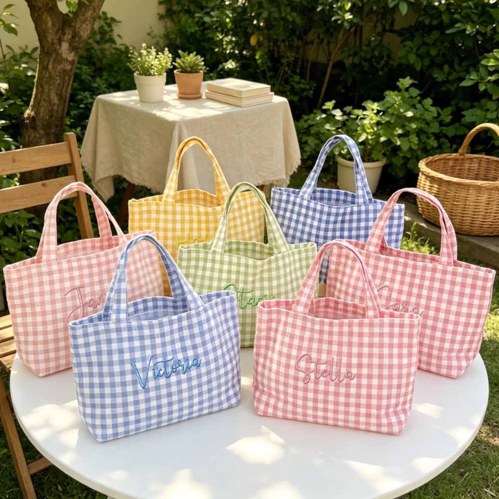 Embroidery Names - 1 Pezzo Borsa Personalizzata con Testo/Nome