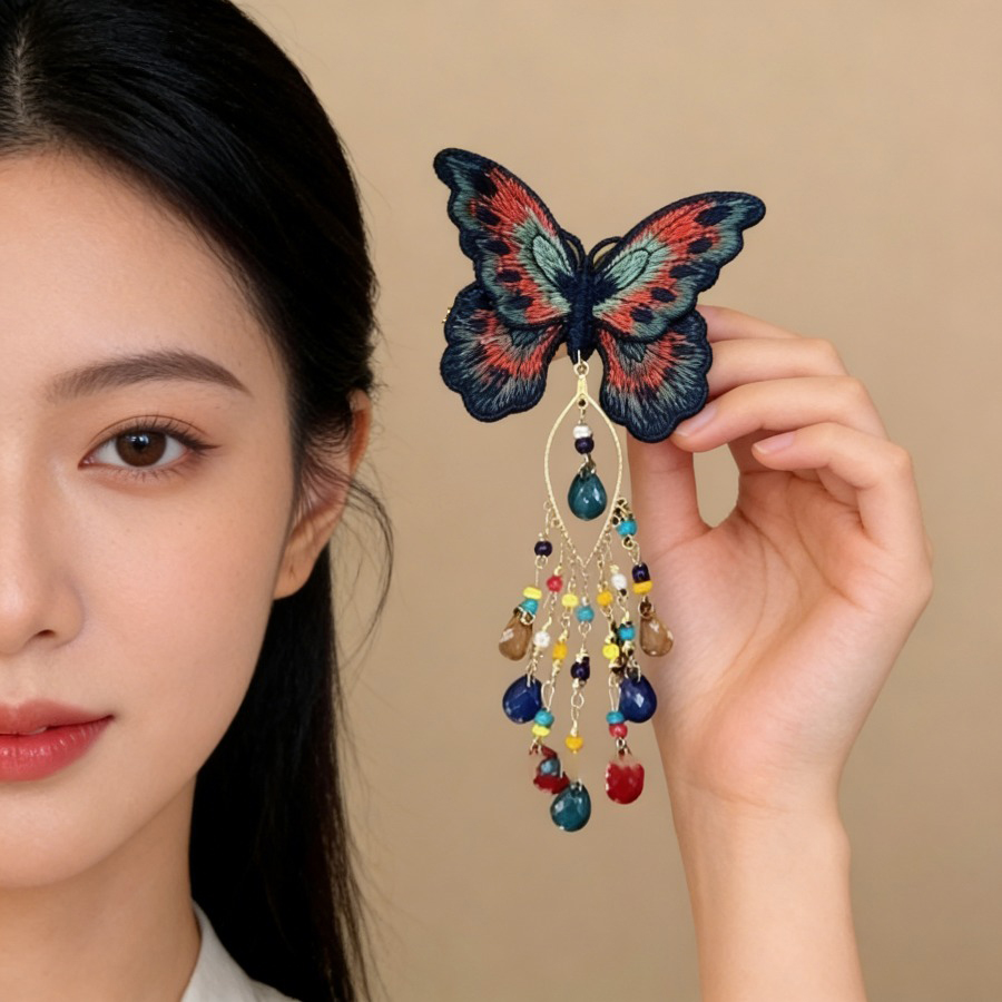 Embroidery Charm - Nuove Mollette per Capelli a Farfalla