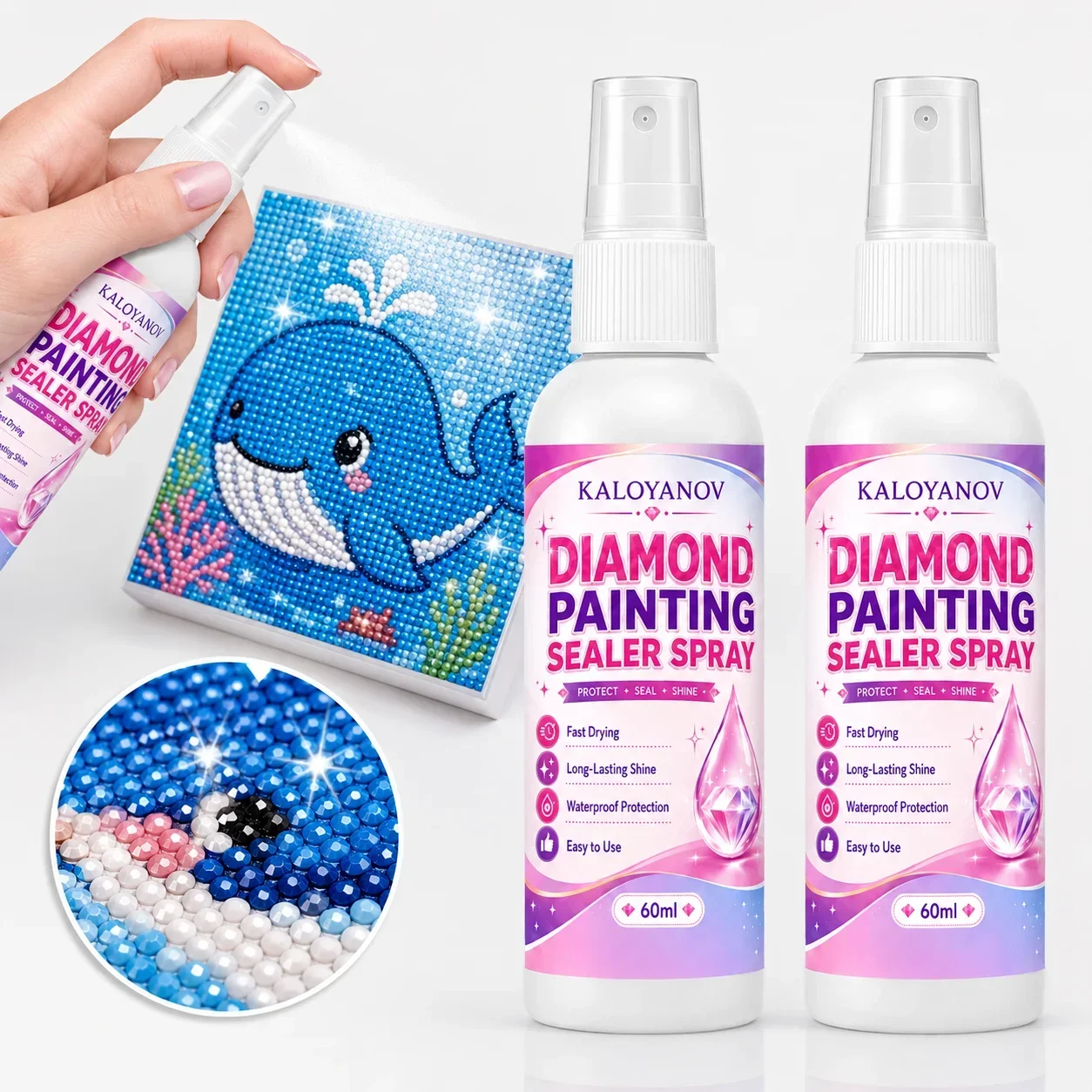 Embroidery Details - Spray Sigillante per Diamond Painting 5D