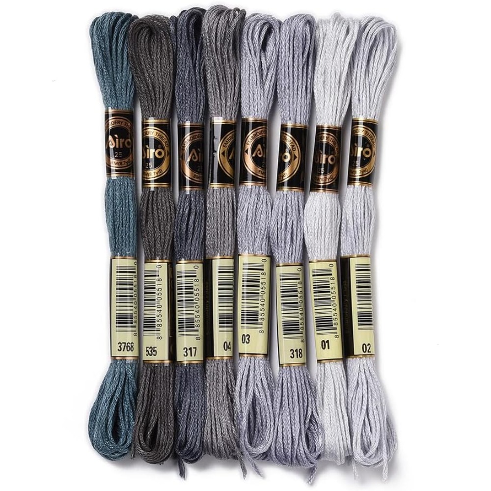 Embroidery X Stitch - 8 ovini 70 metri Braccialetti dell'amicizia