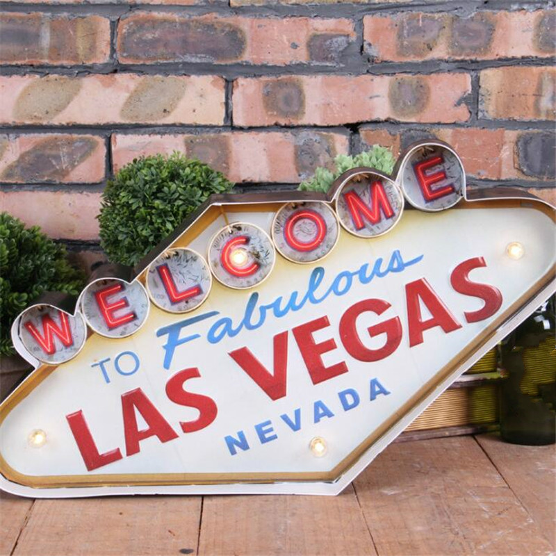 Embroidery Studio - Decoation vintage Las Vegas Insegne al
