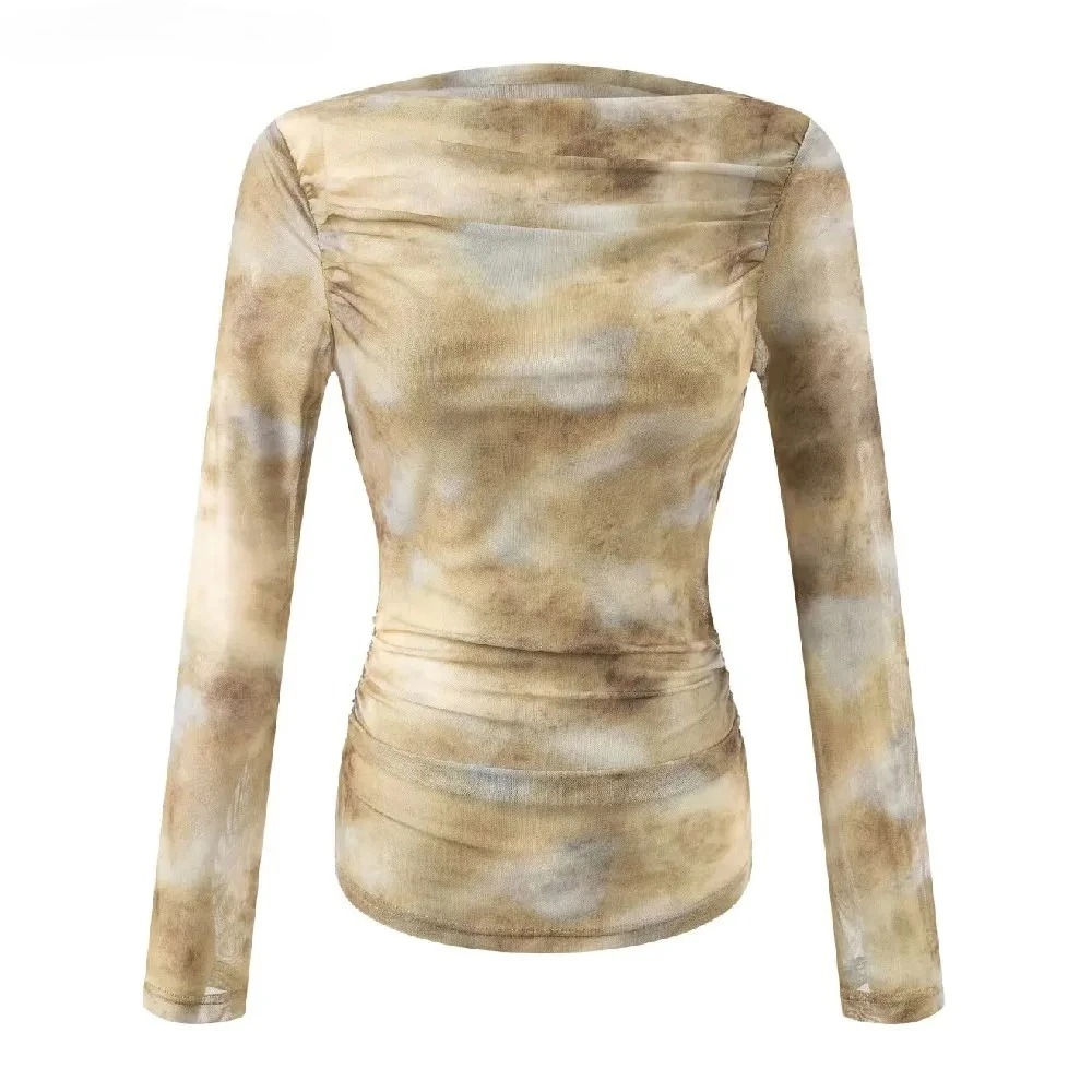 Embroidery Print - T-shirt da donna 2025 sexy con