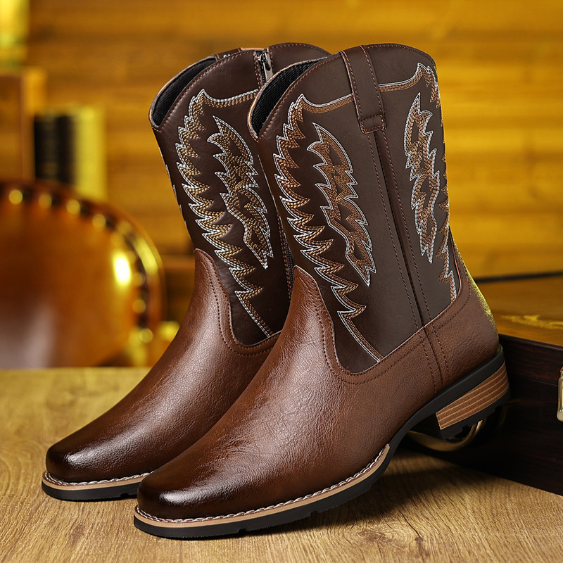 Stivali da Cowboy da Uomo con  - Embroidery Stitches recensione e prezzo