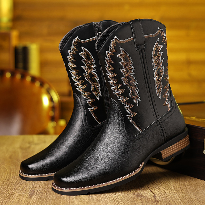 Stivali da Cowboy da Uomo con  - Embroidery Stitches recensione e prezzo