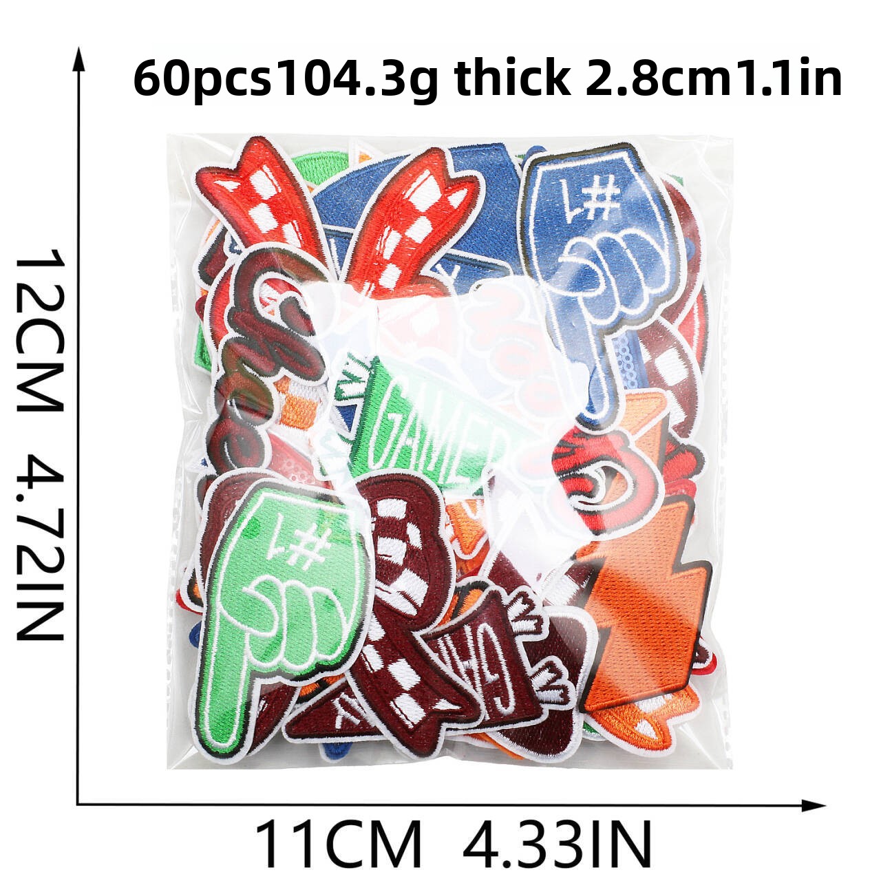 1 Pezzo Toppe Ricamate a Forma - Embroidery Design Love recensione e prezzo