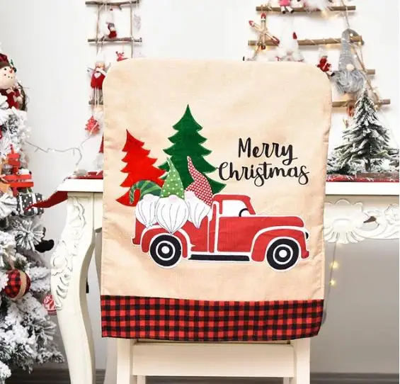 4/6/8 pezzi Fodera per sedia d - Embroidery Xmas Tree recensione e prezzo