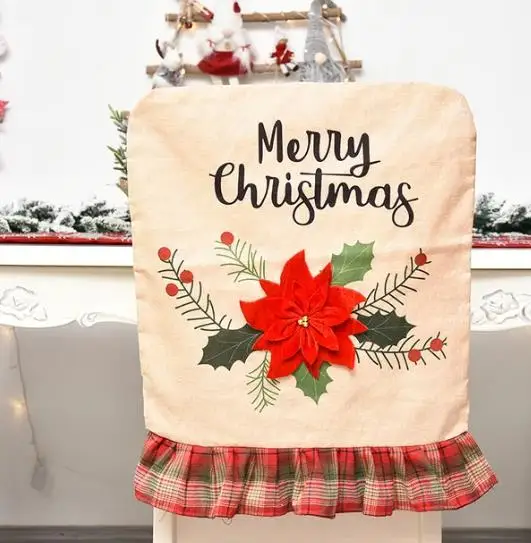 4/6/8 pezzi Fodera per sedia d - Embroidery Xmas Tree recensione e prezzo