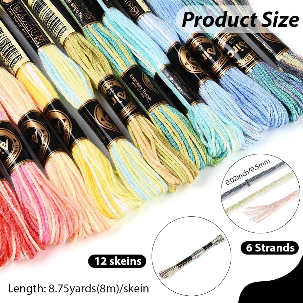 12 Rocchetti da 105 Iarde, Fil - Embroidery Stitches recensione e prezzo