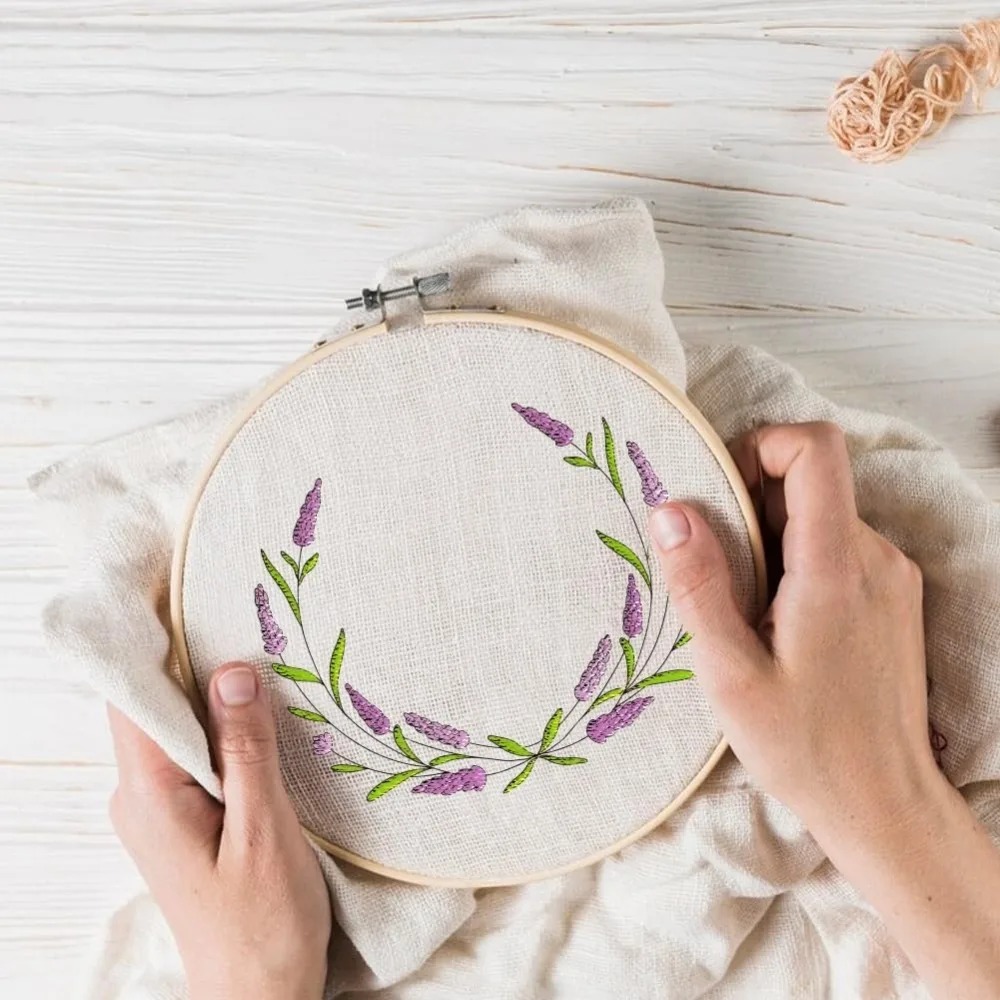 4 fogli di lavanda fiore farfa - Embroidery Cloth recensione e prezzo