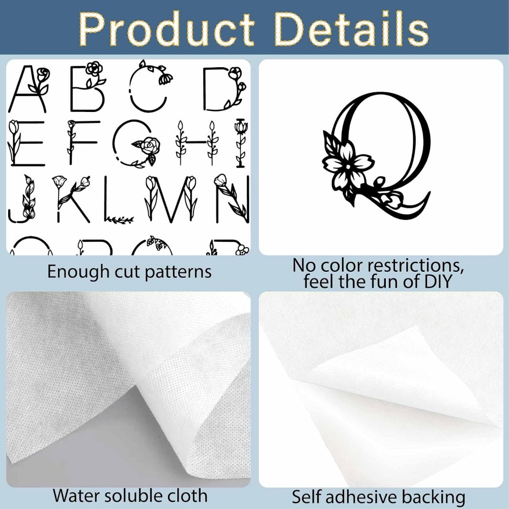 Lettera AZ Stabilizzatori per  - Embroidery Paper recensione e prezzo