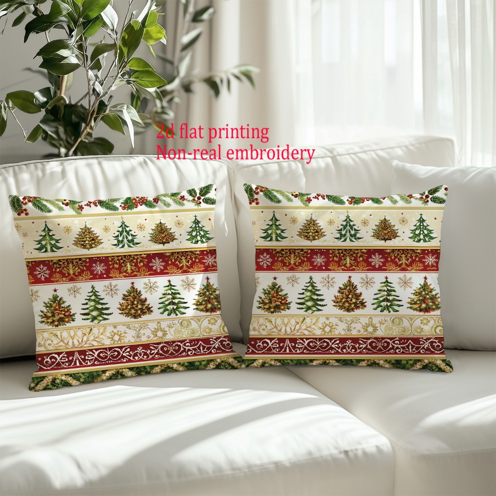2 pezzi, fodere per cuscini st - Embroidery Xmas Tree recensione e prezzo