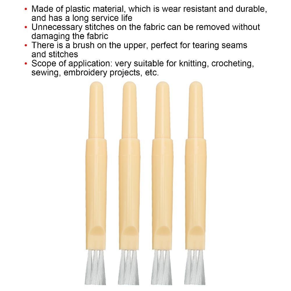 Set di 4 Spazzole in Plastica  - Embroidery Removal Tool recensione e prezzo