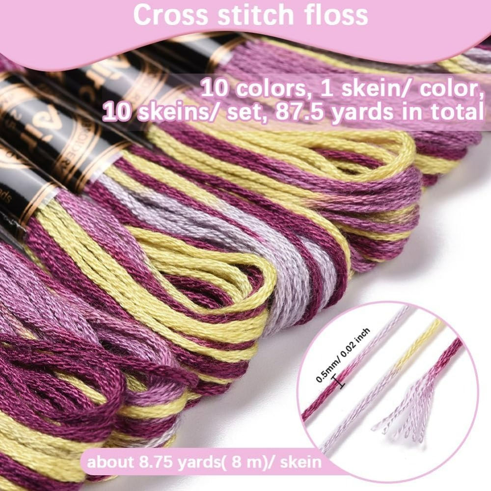 6 fili viola filo da ricamo va - Embroidery X Stitch recensione e prezzo