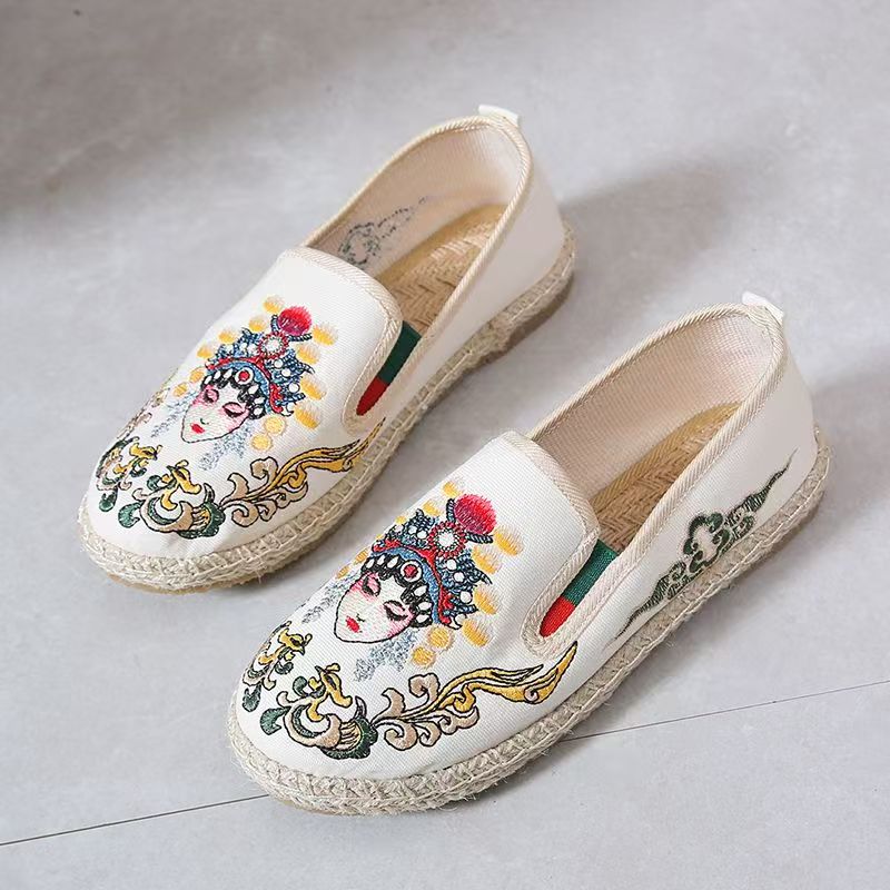 Scarpe da donna con suola piat - Embroidery Cloth recensione e prezzo