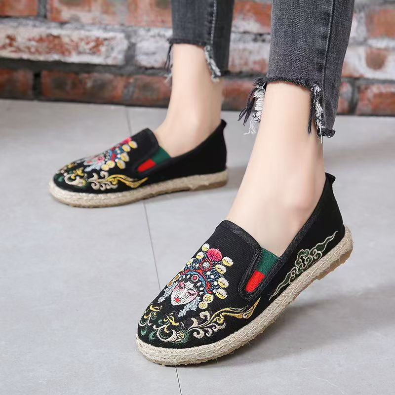 Scarpe da donna con suola piat - Embroidery Cloth recensione e prezzo