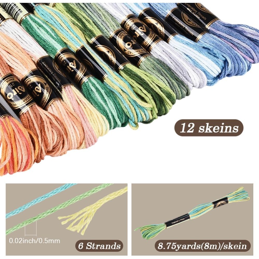 12 Gomitoli 105 Iarde Filo da  - Embroidery X Stitch recensione e prezzo