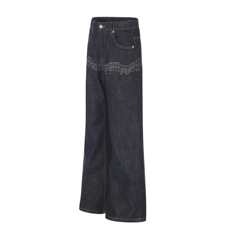 Jeans Uomo Svasati in Denim Gr - Embroidery Design Love recensione e prezzo
