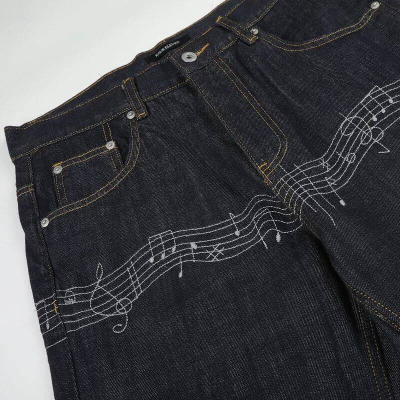 Jeans Uomo Svasati in Denim Gr - Embroidery Design Love recensione e prezzo