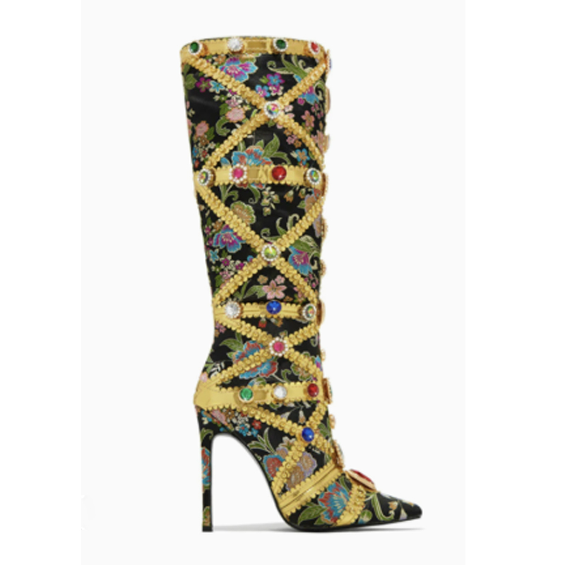 Stivali al ginocchio con punta - Embroidery Stitches recensione e prezzo