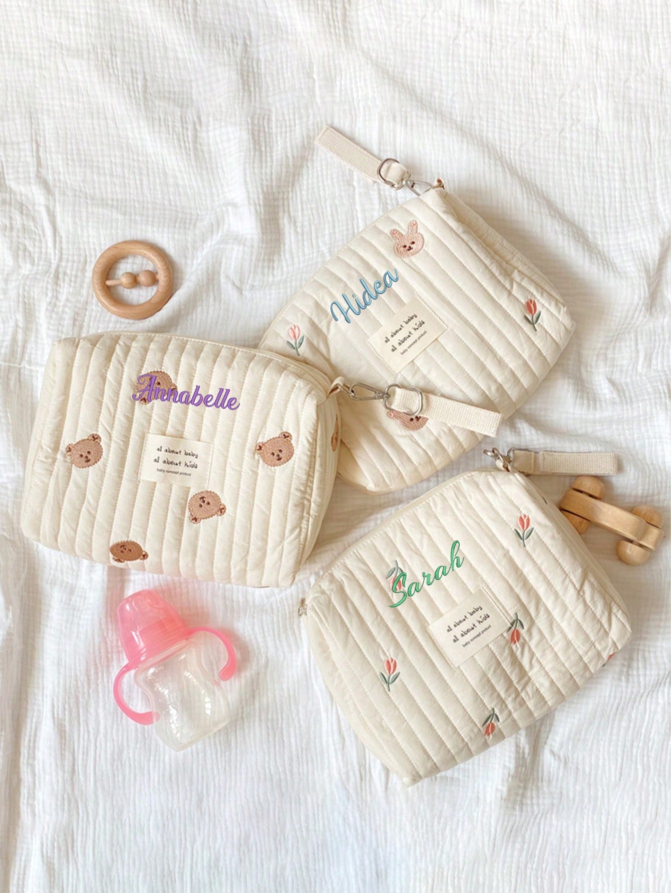 Borsa per pannolini con ricamo - Embroidery Names recensione e prezzo